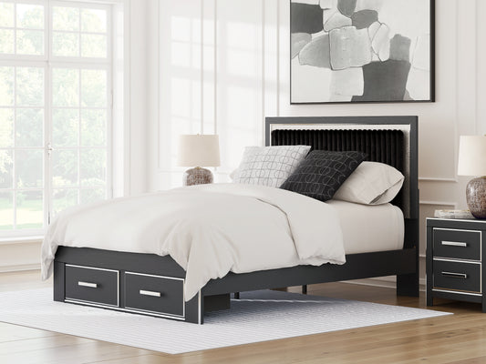 Zuraleus Queen Upholstered Panel Storage Bed
