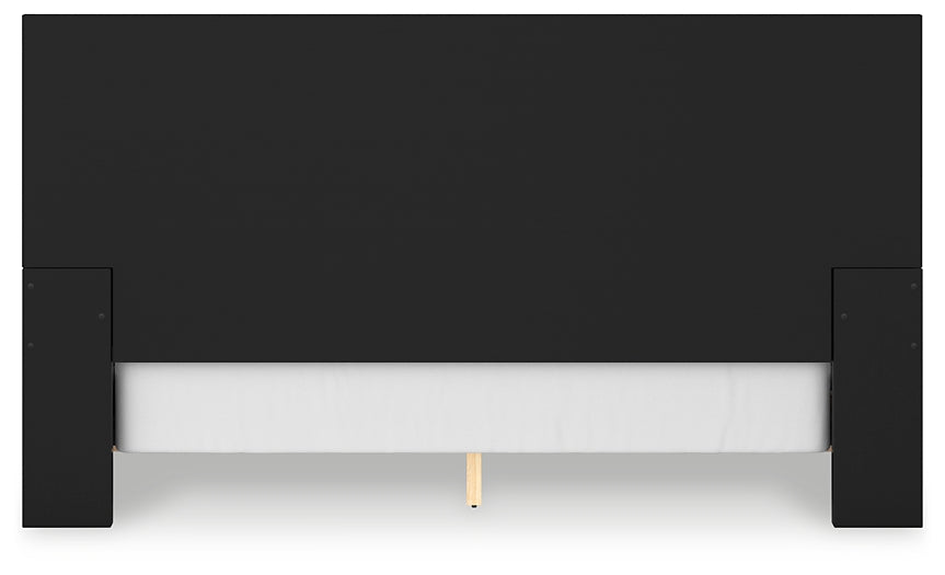 Londer King Panel Bed with Mirrored Dresser and Chest