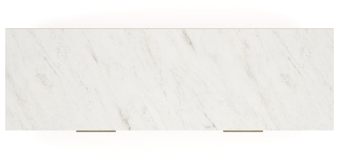 Cadmori Queen Upholstered Panel Bed with Mirrored Dresser and Chest