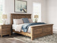 Feddinger California King Panel Bed with Mirrored Dresser and Chest