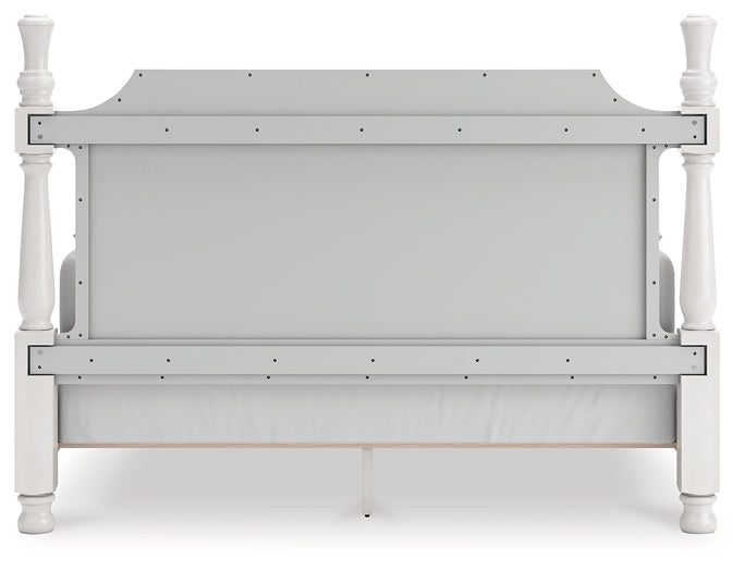 Rowlenstown King Poster Bed, Dresser, Mirror and Nightstand