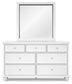 Fortman Full Panel Storage Bed, Dresser, Mirror and Nightstand