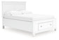 Fortman Full Panel Storage Bed, Dresser, Mirror and Nightstand