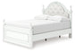 Kozlani Full Upholstered Panel Storage Bed, Dresser, Mirror and Nightstand