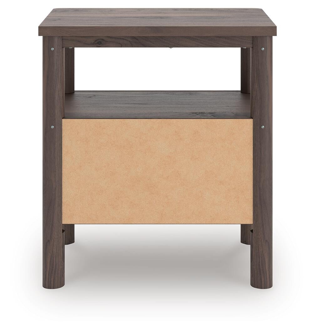 Pamytta Queen Upholstered Panel Platform Bed, Dresser, Mirror, Chest and Nightstand