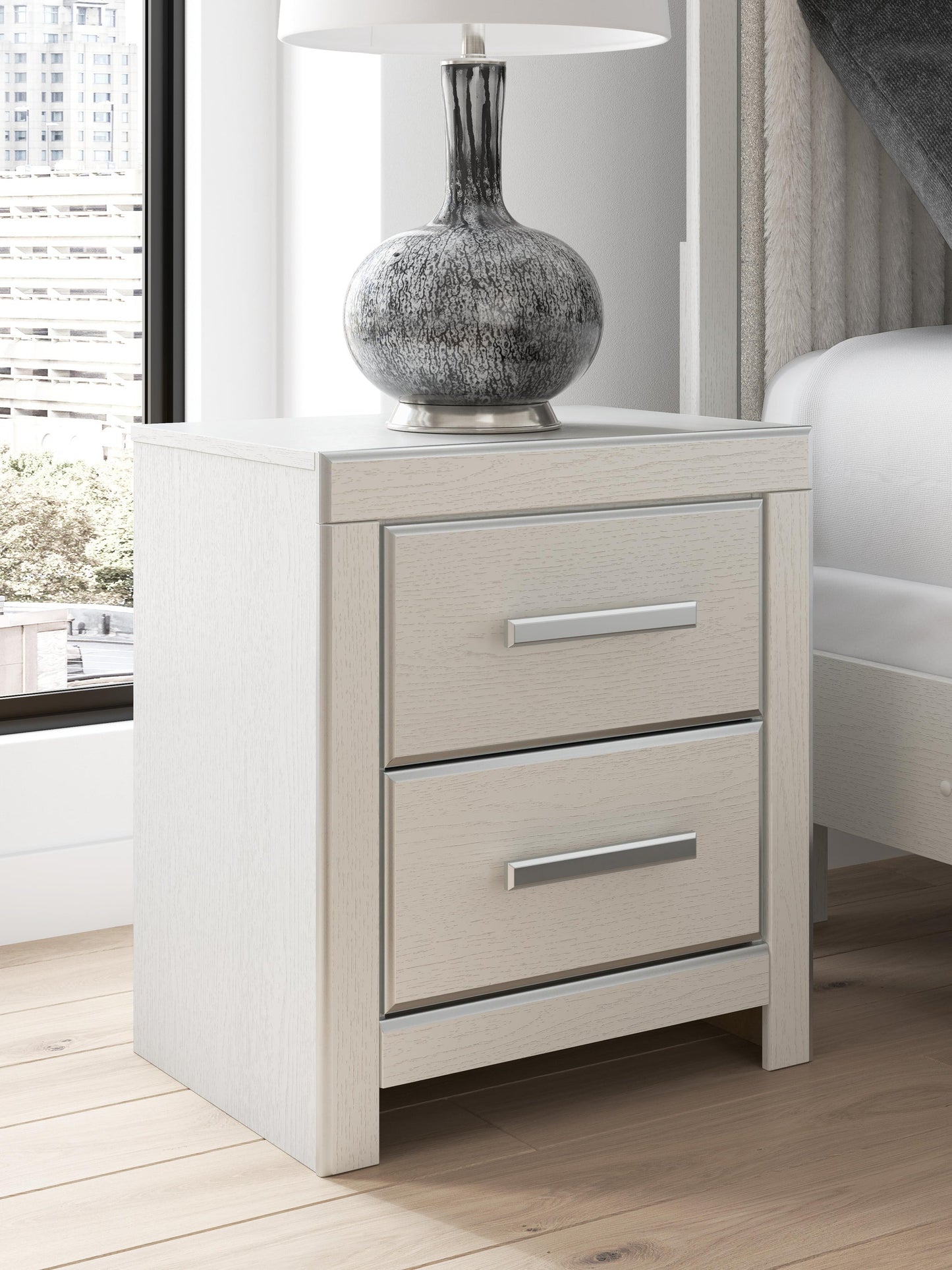Zuraleus Queen Upholstered Bed, Dresser, Mirror, Chest and Nightstand
