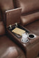 DeepWakes 4-Piece Reclining Sectional with Chaise and Storage Console