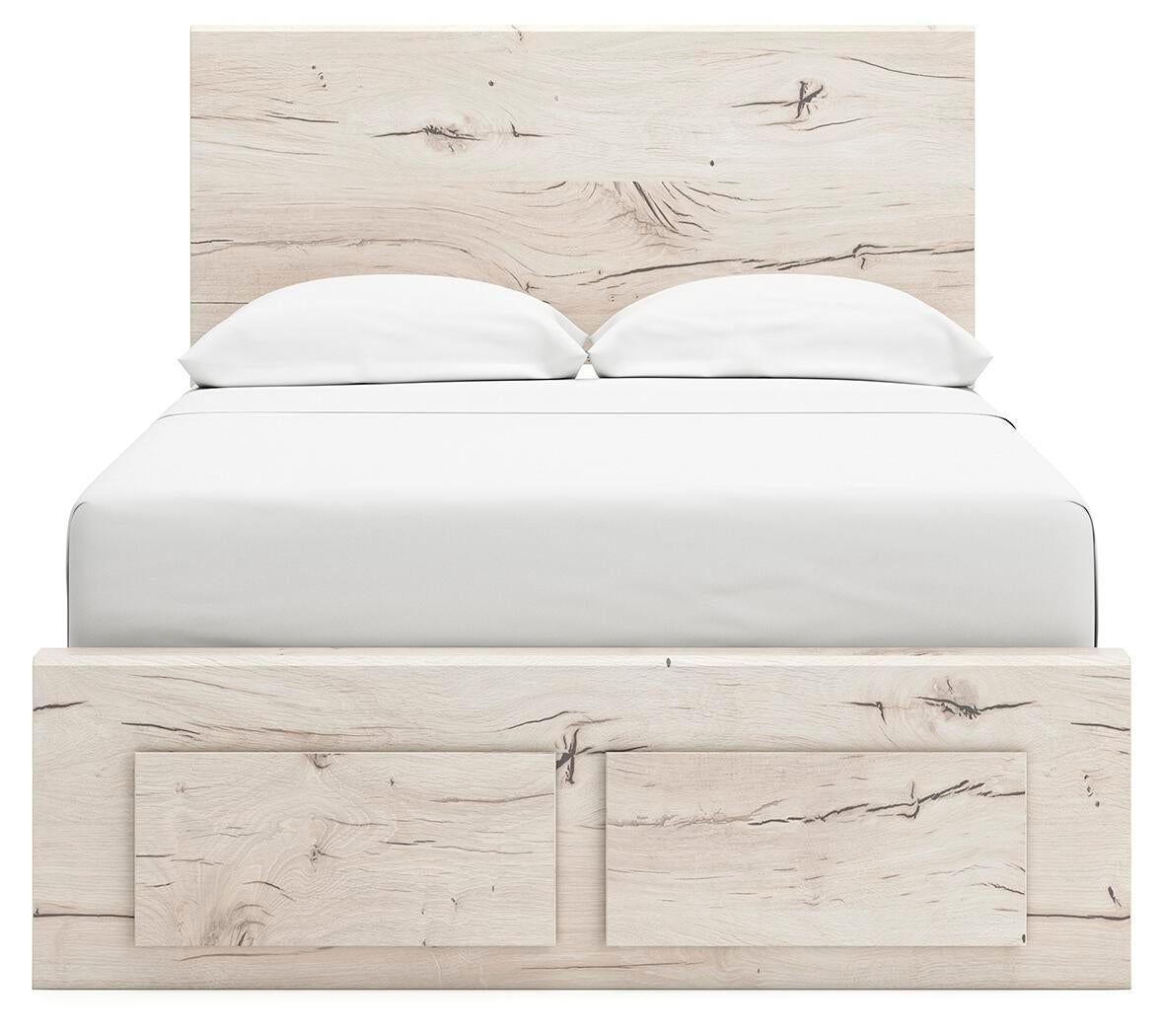 Lawroy Full Panel Storage Bed, Dresser, Mirror and Nightstand